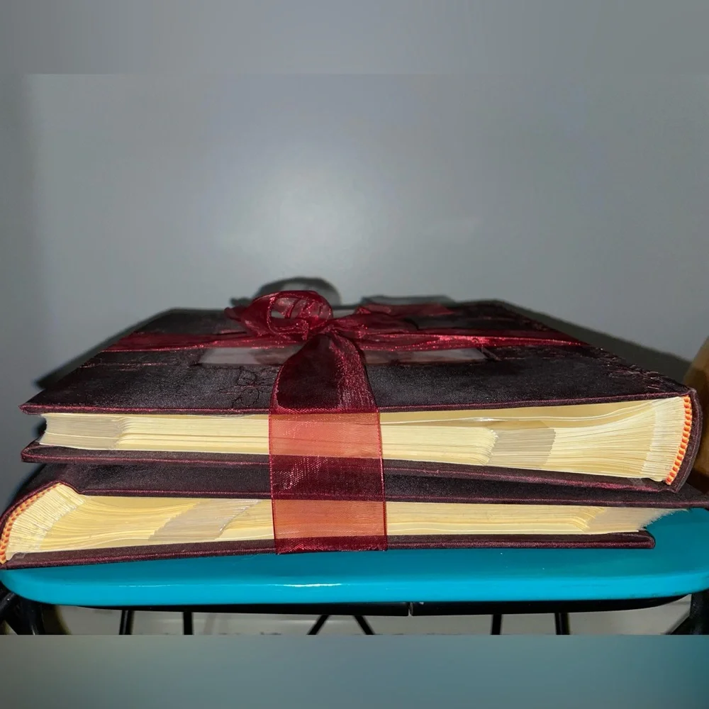 🍷NWT Kohl's Burgundy Fabric Photo Albums